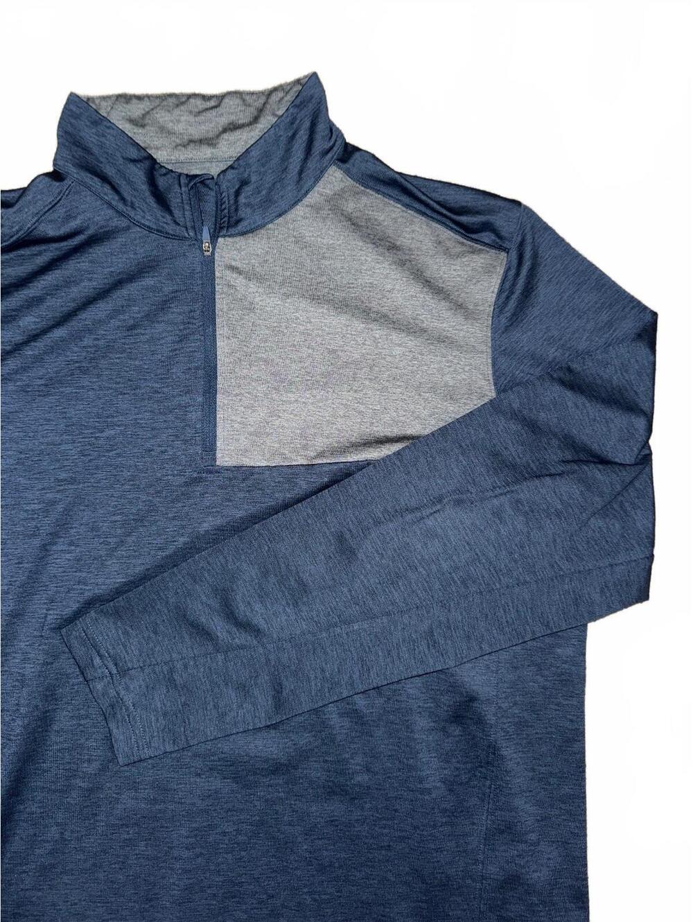 Men’s Walter Hagen navy blue quarter zip long sleeve golf top size large